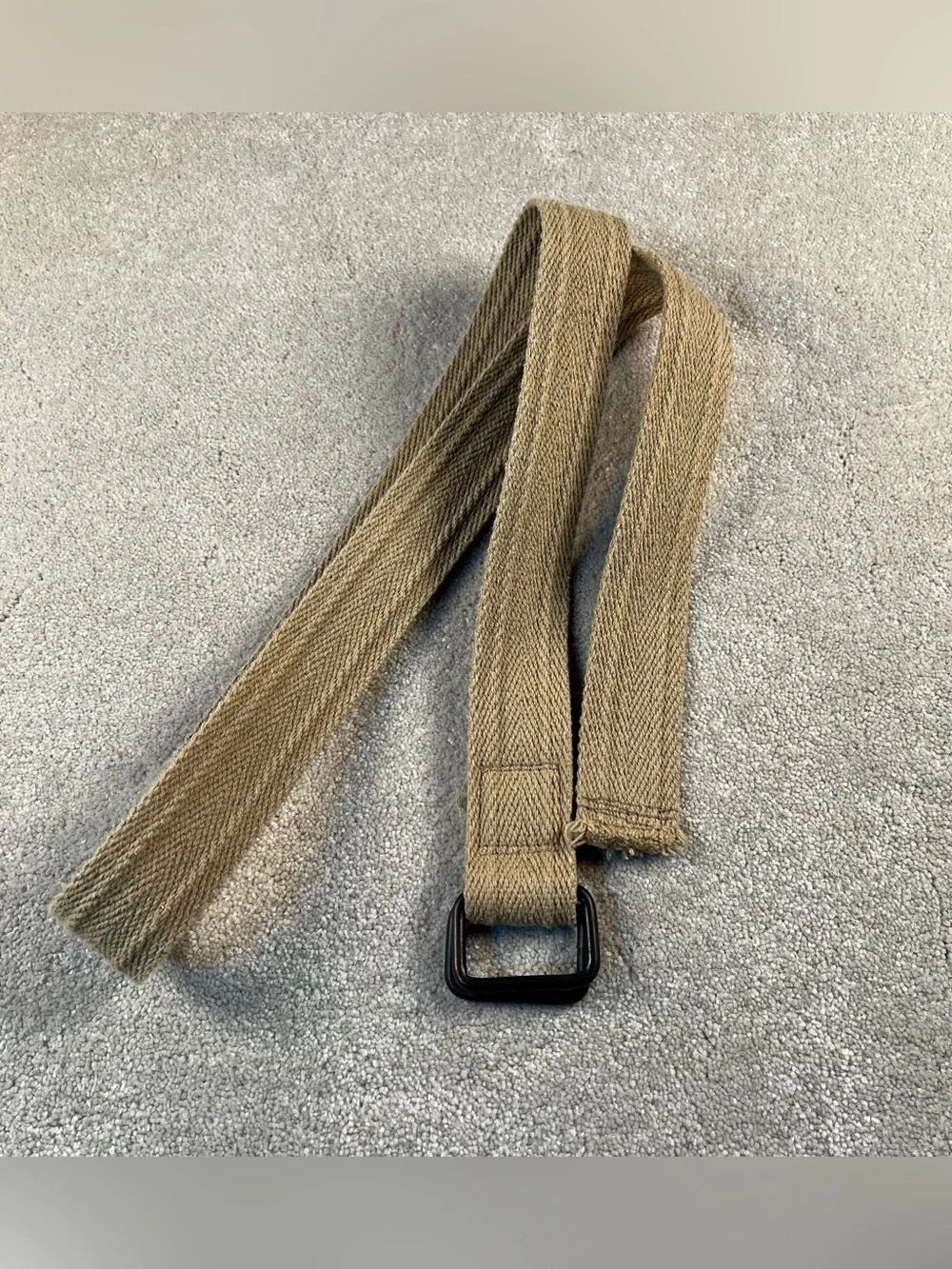 Fabric Belt Adjustable Tan 38 Casual